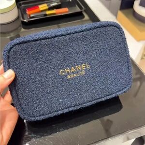 Chanel makeup bag
